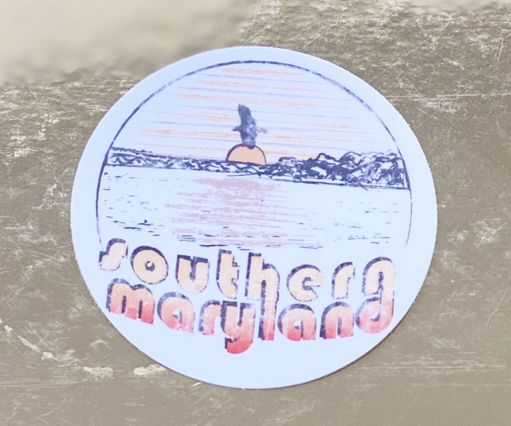 Southern Maryland Stickers Hometown Heart Apparel